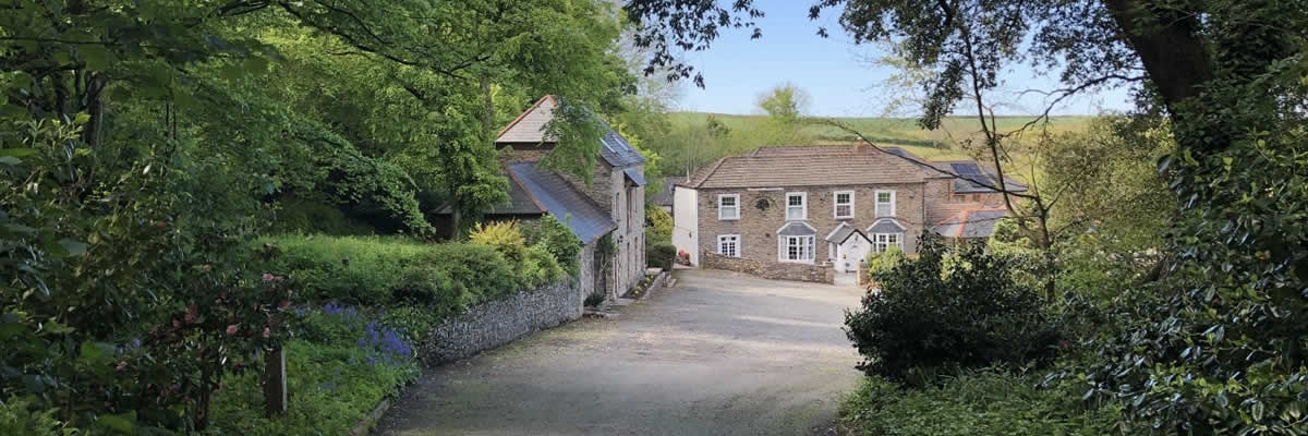 The entrance to The Liscawn Hotel near Torpoint, Cornwall